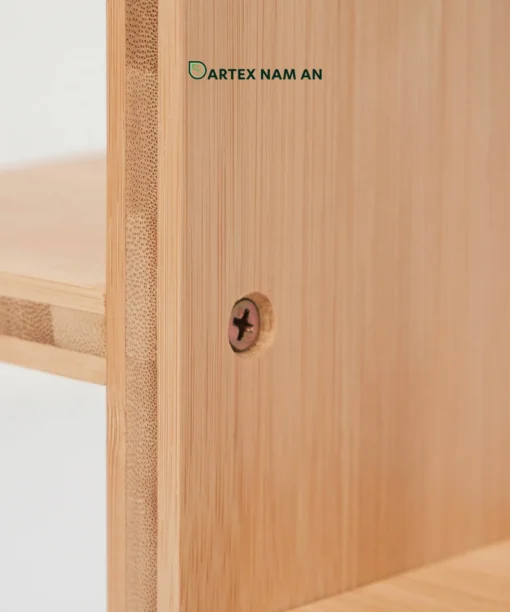 Maximize countertop and desktop real estate with our multi-level Wholesale Bamboo Shelf. Handcrafted from premium natural laminated bamboo, this 4-platform stepped display riser is perfect for corporate office desks, HORECA vanity staging, and lifestyle retail merchandise. Durable, eco-friendly, and bulk-ready.