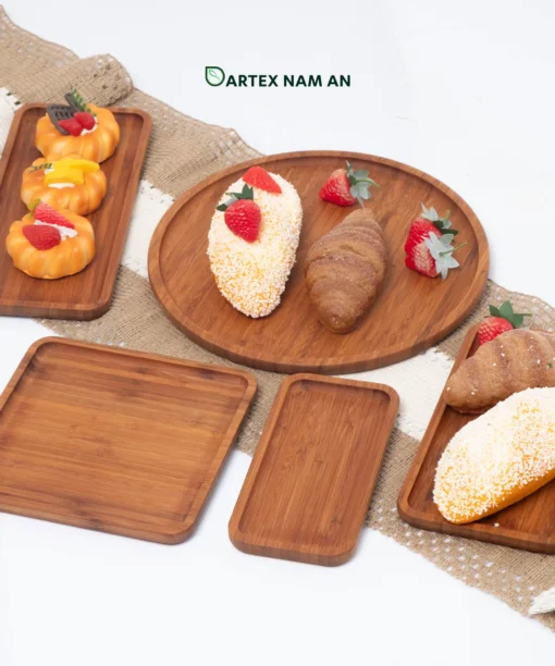 Premium-grade wholesale serving tray made from eco-friendly bamboo. Durable, artisanal design for HORECA, retail & home use. Bulk orders welcome.