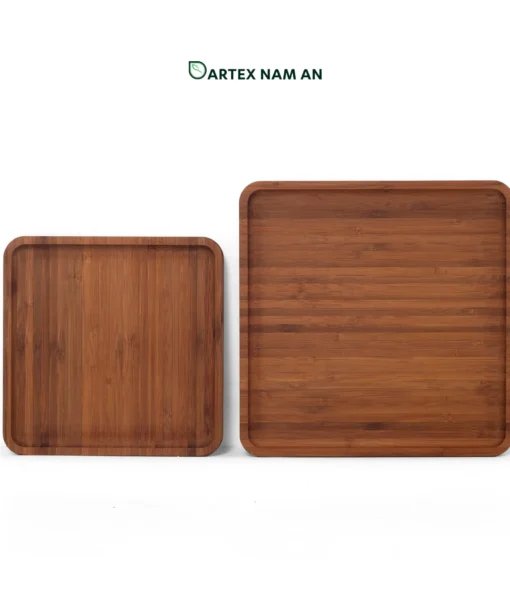 Premium-grade wholesale serving tray made from carbonized bamboo. Durable, eco-friendly, artisanal finish for HORECA, retail & home use. Bulk orders welcome.