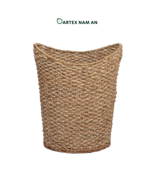 Source direct from a leading vietnam wholesaler. Our eco-friendly Wholesale Laundry Basket is handwoven from premium-grade natural seagrass with a curved rim and integrated handles. High-quality artisanal hamper for HORECA, offices, and home retail. Bulk order ready.