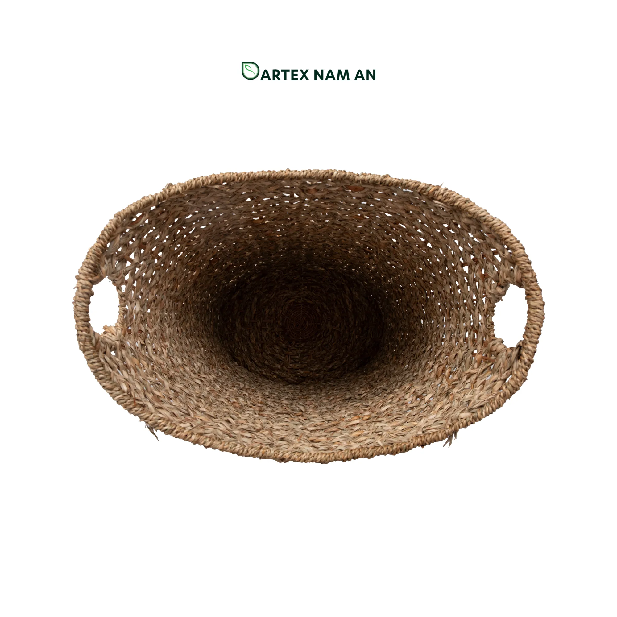 Seagrass Wholesale Laundry Basket from Vietnam Wholesaler for Home, Office, HORECA and Retail Source direct from a leading vietnam wholesaler. Our eco-friendly Wholesale Laundry Basket is handwoven from premium-grade natural seagrass with a curved rim and integrated handles. High-quality artisanal hamper for HORECA, offices, and home retail. Bulk order ready.