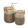 Expand your inventory with our eco-friendly Wholesale Laundry Basket set of 2. Handwoven from high-quality natural seagrass and sturdy rattan with fitted lids and handles. Ideal for HORECA, executive offices, and lifestyle retail. Premium-grade artisanal bulk orders ready.