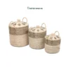 Expand your commercial catalog with our eco-friendly Wholesale Laundry Basket set of 3. Handwoven from high-quality natural seagrass with fitted lids and dual handles. Premium-grade artisanal hampers ideal for HORECA, executive offices, and lifestyle retail. Bulk order ready.
