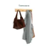 Optimize entryway and bathroom storage with our natural bamboo Wholesale Wall Shelf peg rack. Features sturdy rounded pegs for towels, coats, bags, and HORECA guest rooms. Bulk trade ready.