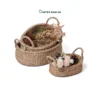 Upgrade your inventory with our low-profile Wholesale Storage Basket set of 3. Handwoven from natural fibers, this Wholesale Seagrass Basket set provides durable bulk seagrass storage baskets for HORECA table service, office organization, and retail shelves. Bulk order ready.