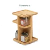 Maximize countertop efficiency with our 360° rotating natural bamboo Wholesale Storage Rack. Features multi-tier staggered compartments and top utensil cutouts for condiments, spices, HORECA tables, and breakrooms. Bulk trade ready.