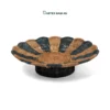 Elevate tabletop presentation with our two-tone Wholesale Pedestal Tray. Handwoven from natural rattan with a footed ring base and scalloped border for HORECA buffets, corporate offices, and lifestyle retail. Bulk order ready.