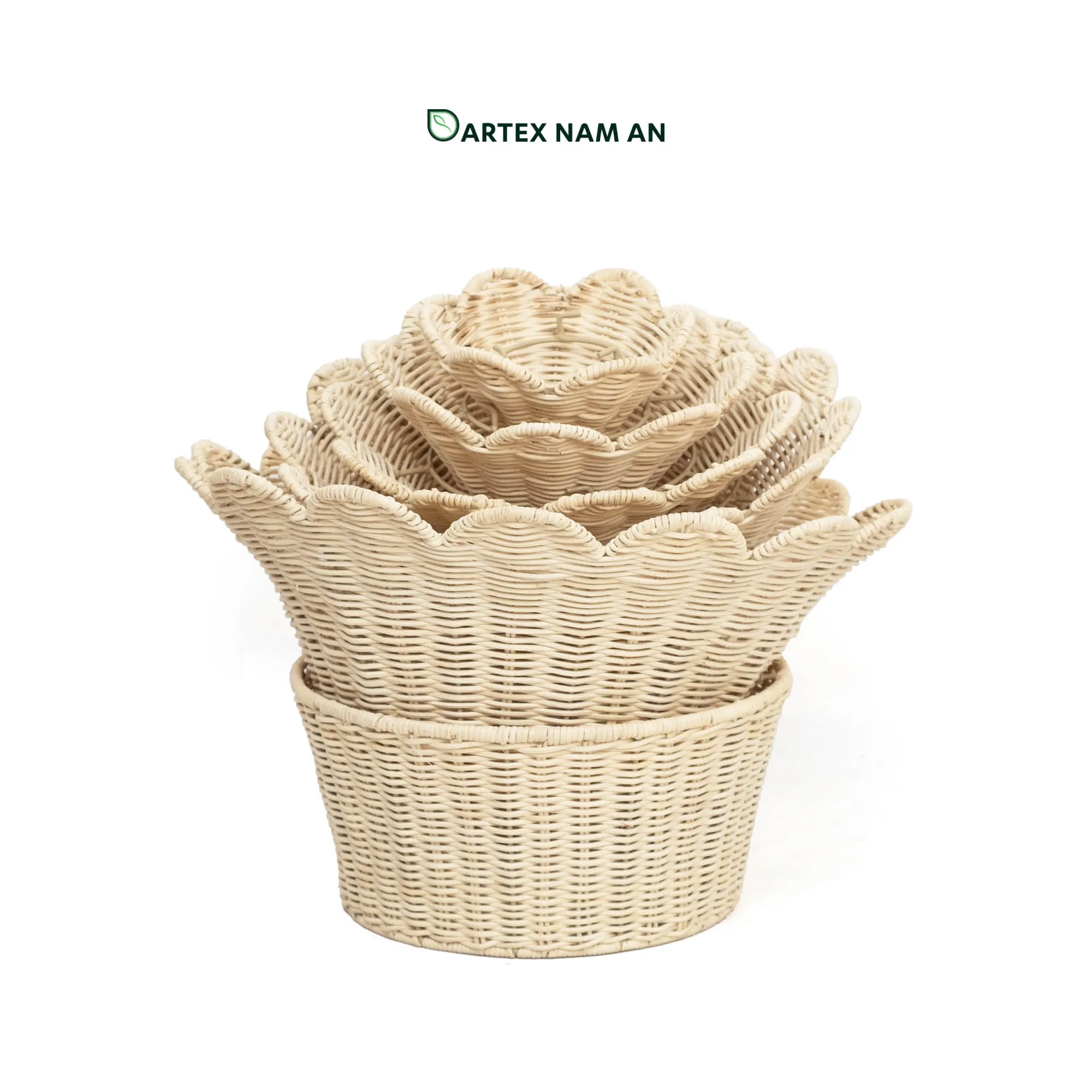 Wholesale Rattan Christmas Tree Nestable Modular Tabletop & Floor Holiday Decor for HORECA, Office, and Home Retail Expand seasonal inventory with our nestable Wholesale Rattan Christmas Tree. Featuring a 5-tier scalloped design in cream rattan, it nests flat for low-cost bulk shipping and premium HORECA holiday staging. Bulk ready.