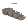 Streamline commercial and residential organization with our grey handwoven rattan Storage Basket Wholesale set of 4. Nesting rectangular bins with handles for towels, linens, and amenities. Bulk ready.