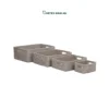 Organize commercial and residential spaces with our grey handwoven rattan Wholesale Storage Basket set of 4. Nesting rectangular bins with handles for towels, linens, and guest amenities. Bulk ready.