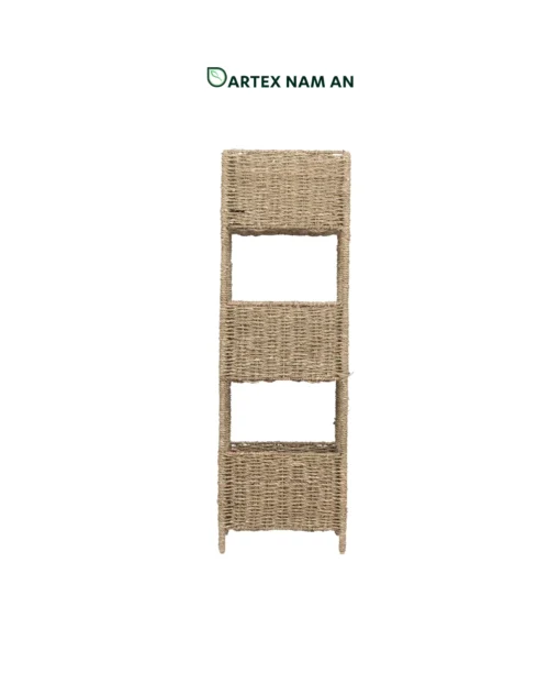 Maximize floor and vertical storage with our natural seagrass Wholesale Shelf unit. Features 2-tier and 3-tier standing towers with deep woven basket shelves for HORECA and home. Bulk ready.