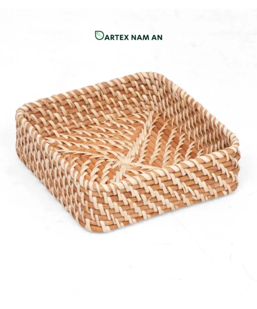 Upgrade guest amenities with our handwoven natural rattan Wholesale Vanity Tray set of 3. Low-profile twill-woven trays for hand towels, toiletries, and desk caddies. Bulk ready.