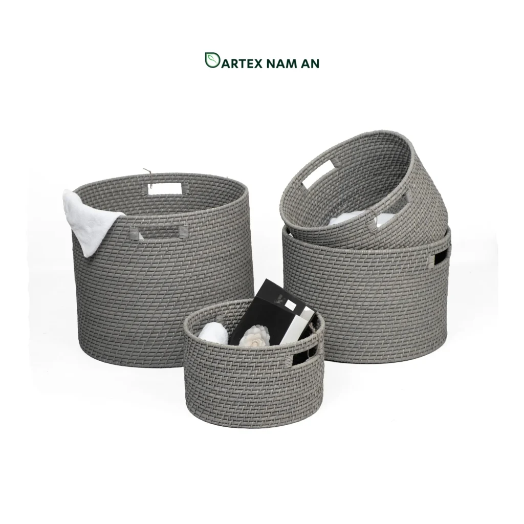 4-Piece Round Wholesale Storage Basket Set - Artex Nam An