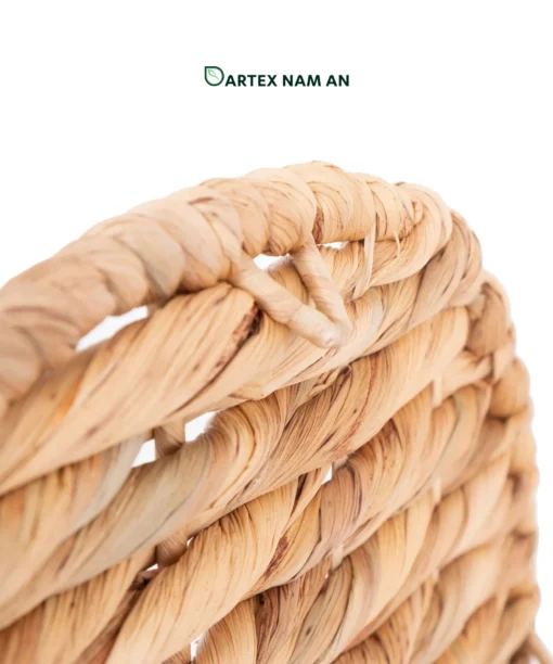 Streamline laundry management with our handwoven water hyacinth Wholesale Laundry Basket set of 3. Features round nesting hampers with handles and lids for HORECA and home. Bulk trade ready.