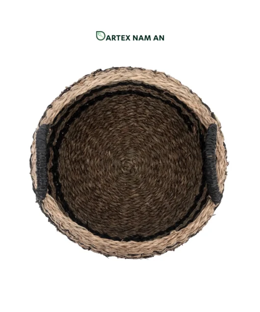 Source versatile handwoven natural seagrass Belly Basket Wholesale units for retail and HORECA. Features a collapsible fold-down design for planters, laundry, and decor. Bulk ready.