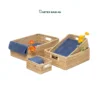 Organize commercial and home spaces with our handwoven natural rattan Wholesale Storage Basket set of 4. Nesting rectangular bins with handles for towels, linens, and amenities. Bulk ready.