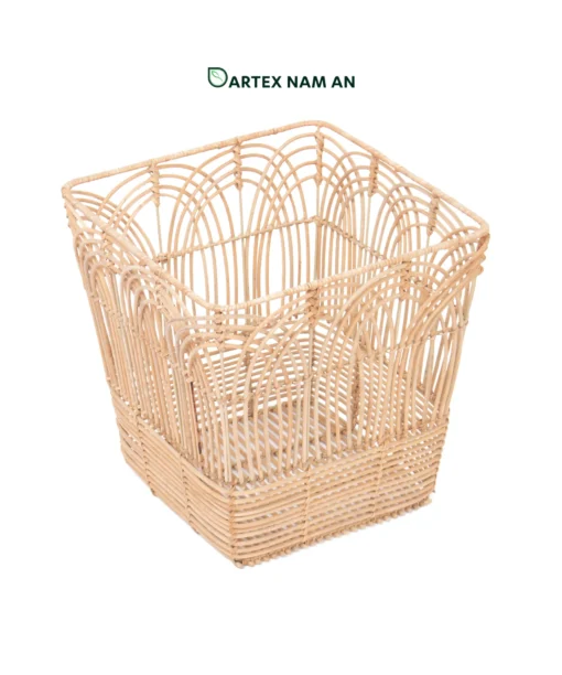 Elevate commercial interiors with our openwork rattan core Wholesale Rattan Basket. Features architectural arched cane details for towel storage, planters, and guest rooms. Bulk trade ready.Elevate commercial interiors with our openwork rattan core Wholesale Rattan Basket. Features architectural arched cane details for towel storage, planters, and guest rooms. Bulk trade ready.