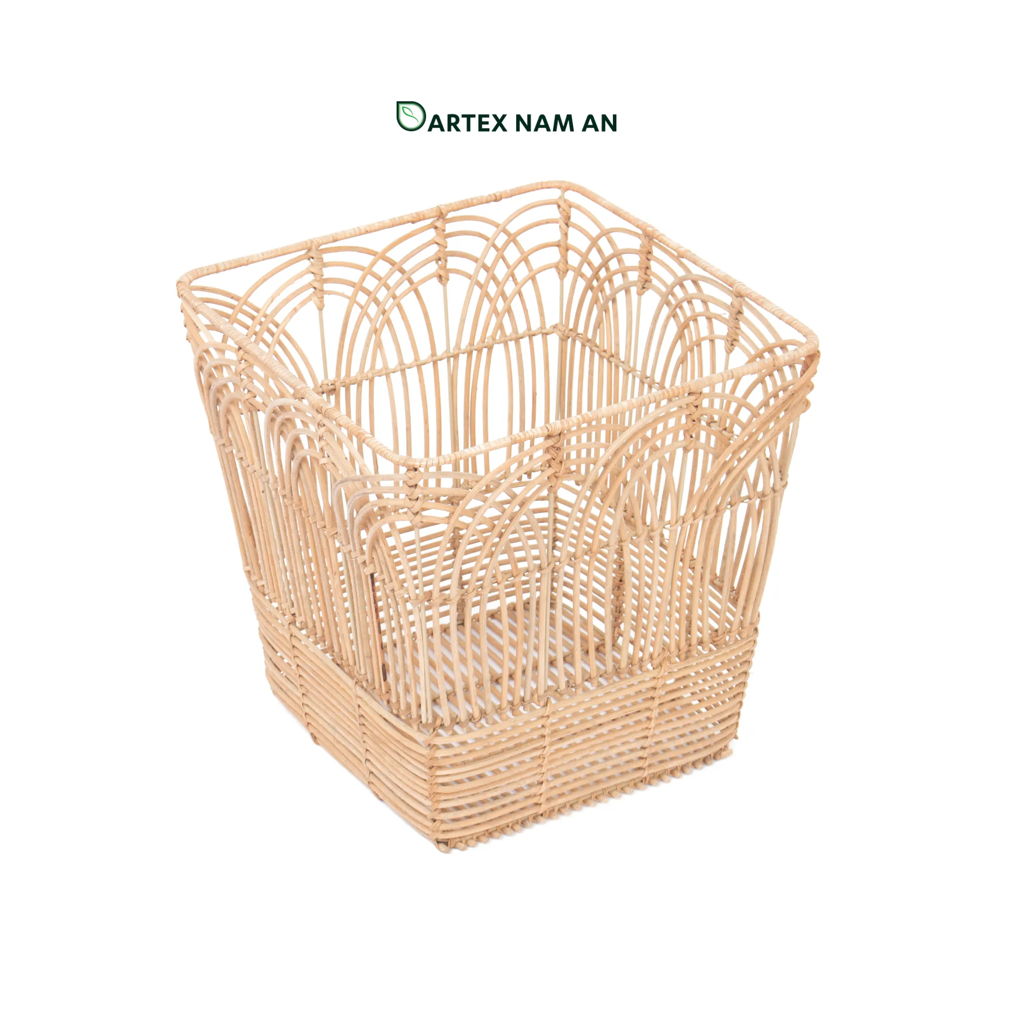 Wholesale Rattan Basket made from Rattan Core for Home, HORECA, Retail Elevate commercial interiors with our openwork rattan core Wholesale Rattan Basket. Features architectural arched cane details for towel storage, planters, and guest rooms. Bulk trade ready.Elevate commercial interiors with our openwork rattan core Wholesale Rattan Basket. Features architectural arched cane details for towel storage, planters, and guest rooms. Bulk trade ready.